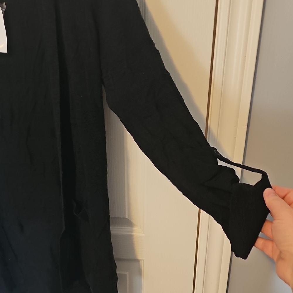 Ricki's Black Open-Front Hooded Cardigan - Picture 6 of 6
